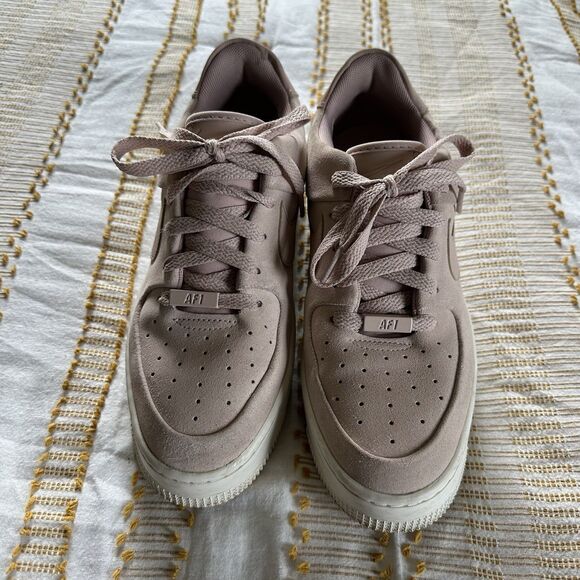 Nike Air Force 1 Women’s AF1 Sage Low Particle Beige/Phantom Platform Size 8.5 - Picture 3 of 14